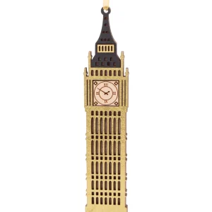 Sale Gold Big Ben Hanging Wooden Decoration Christmas Decorations | Christmas Decorations