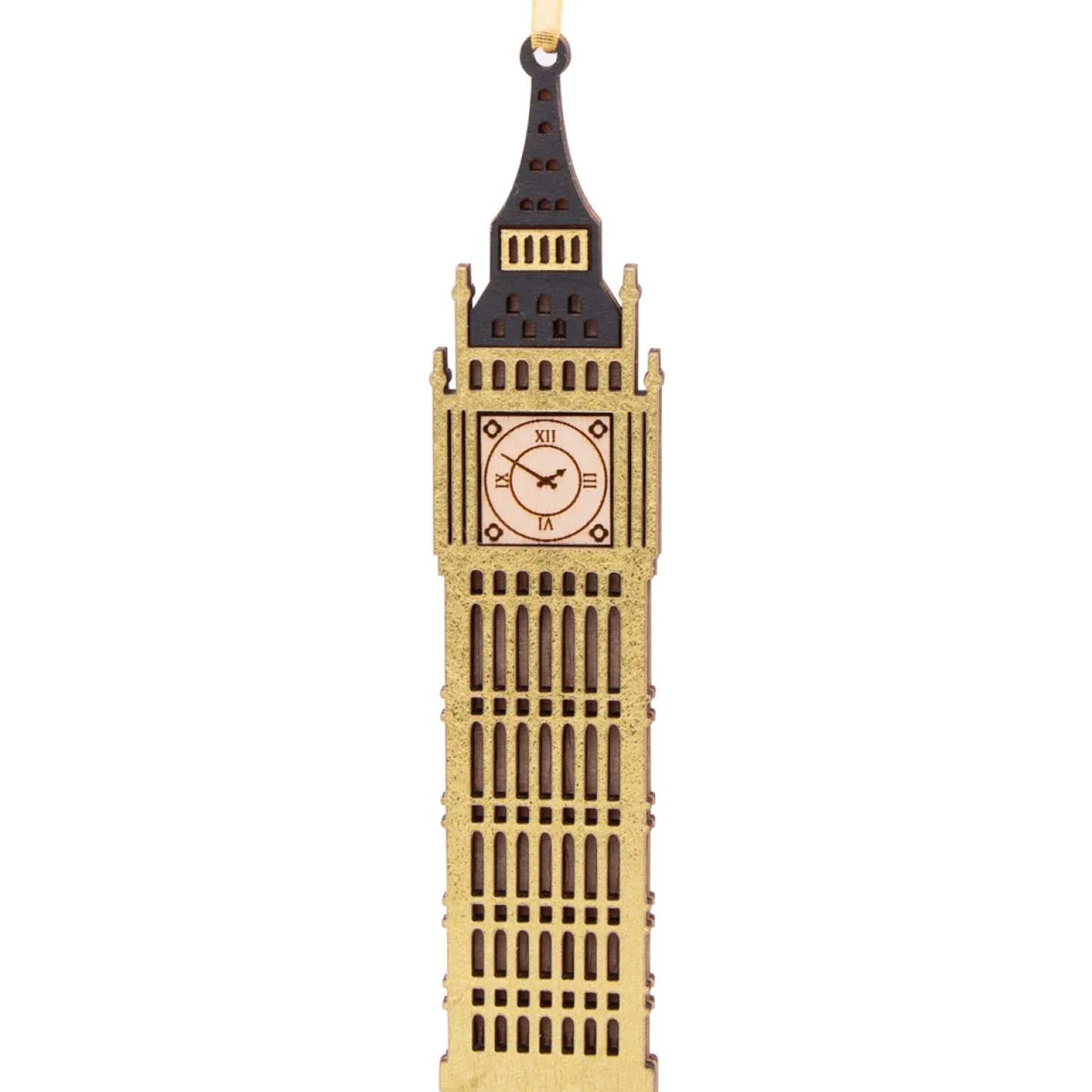 artcuts_gold_big_ben_hanging_wooden_decoration_0.webp Sale Gold Big Ben Hanging Wooden Decoration Christmas Decorations | Christmas Decorations