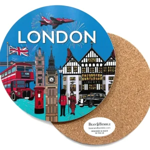 Fashion Bean & Bemble London City Pot Stand Coasters | London Gifts