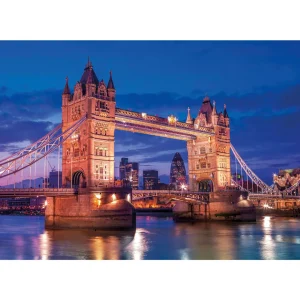 Shop Tower Bridge at Night 1000 Piece Puzzle Kids Tower Bridge Toys & Games | Tower Bridge Gifts
