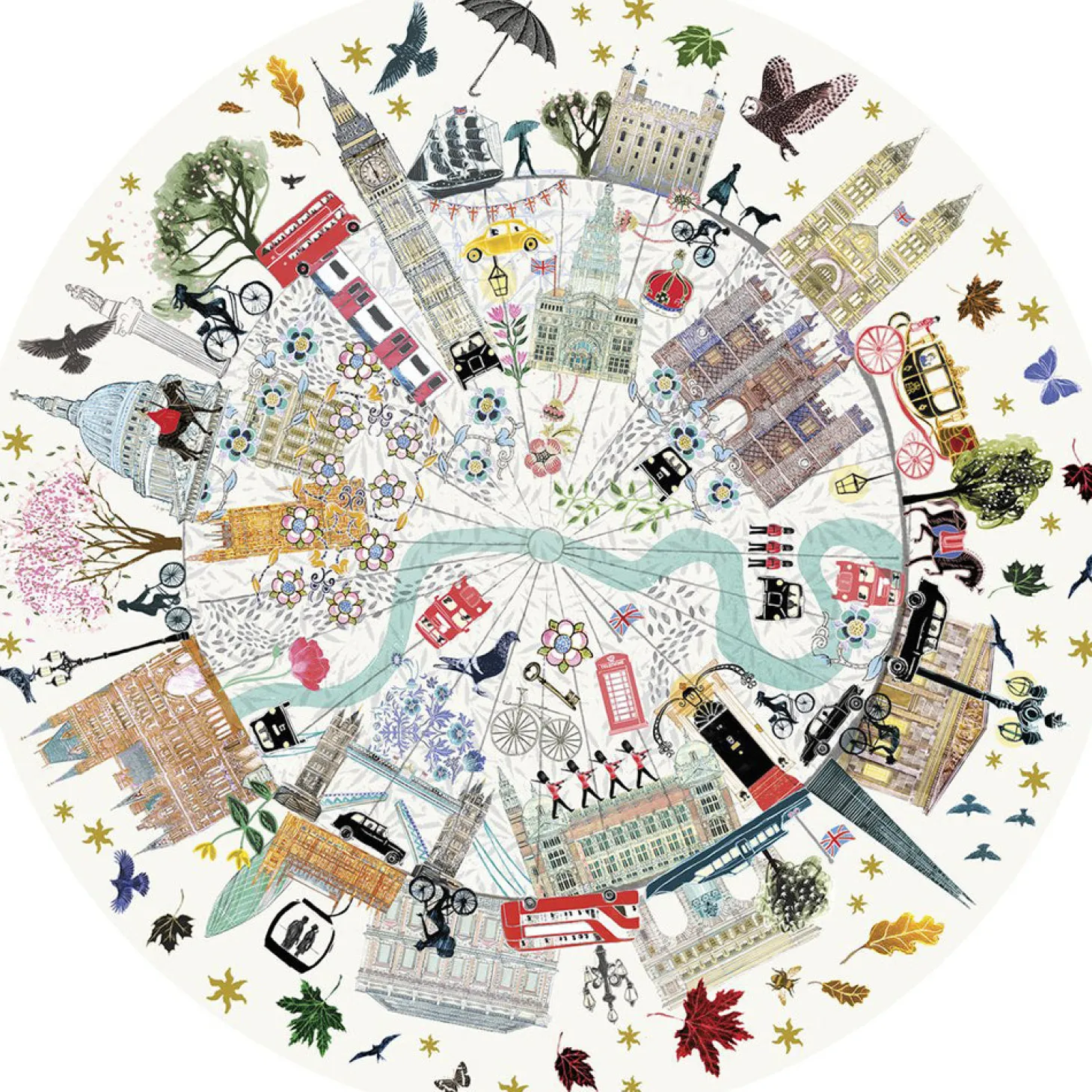 gibsons_london_buildings__piece_circular_puzzle__josie_shenoy_1.webp Online Gibsons London Buildings 500 Piece Circular Puzzle - Josie Shenoy Kids Models And Puzzles | Toys