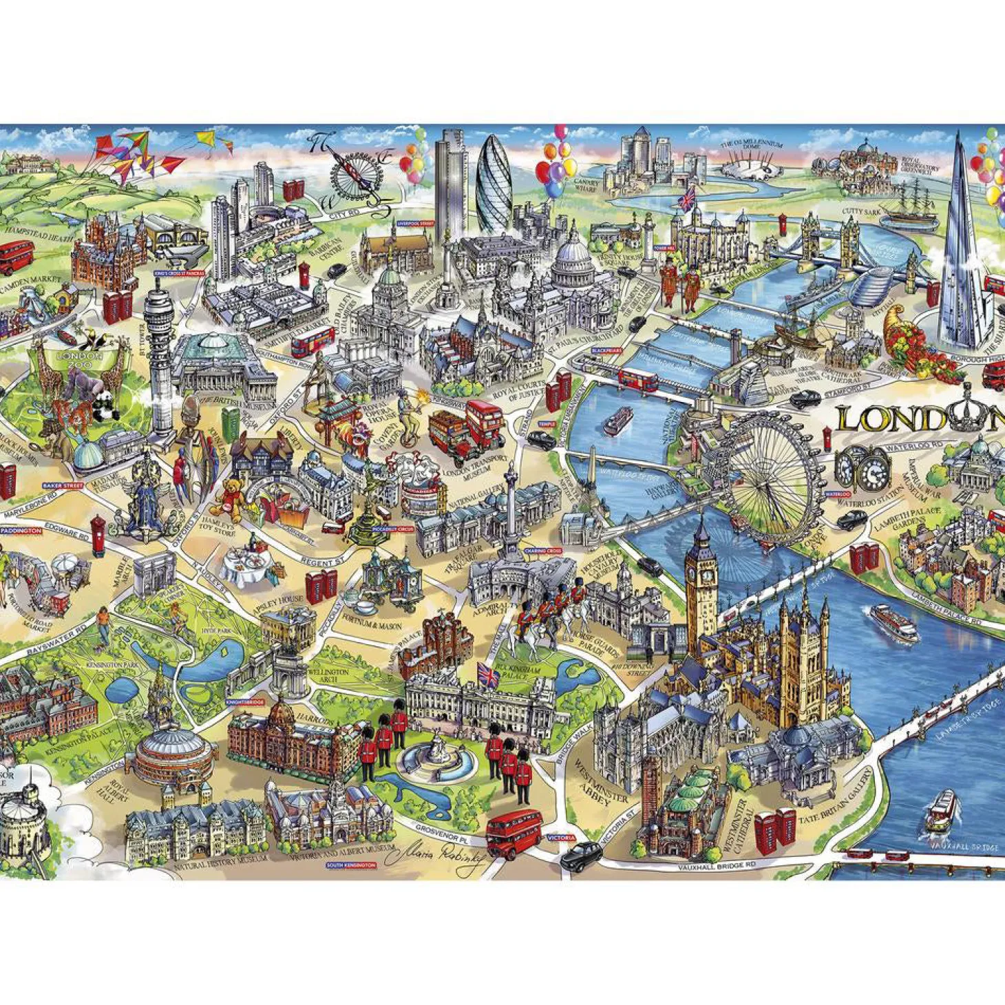 gibsons_london_landmarks__piece_puzzle_1.webp Flash Sale Gibsons London Landmarks 1000 Piece Puzzle Kids Models And Puzzles | Toys