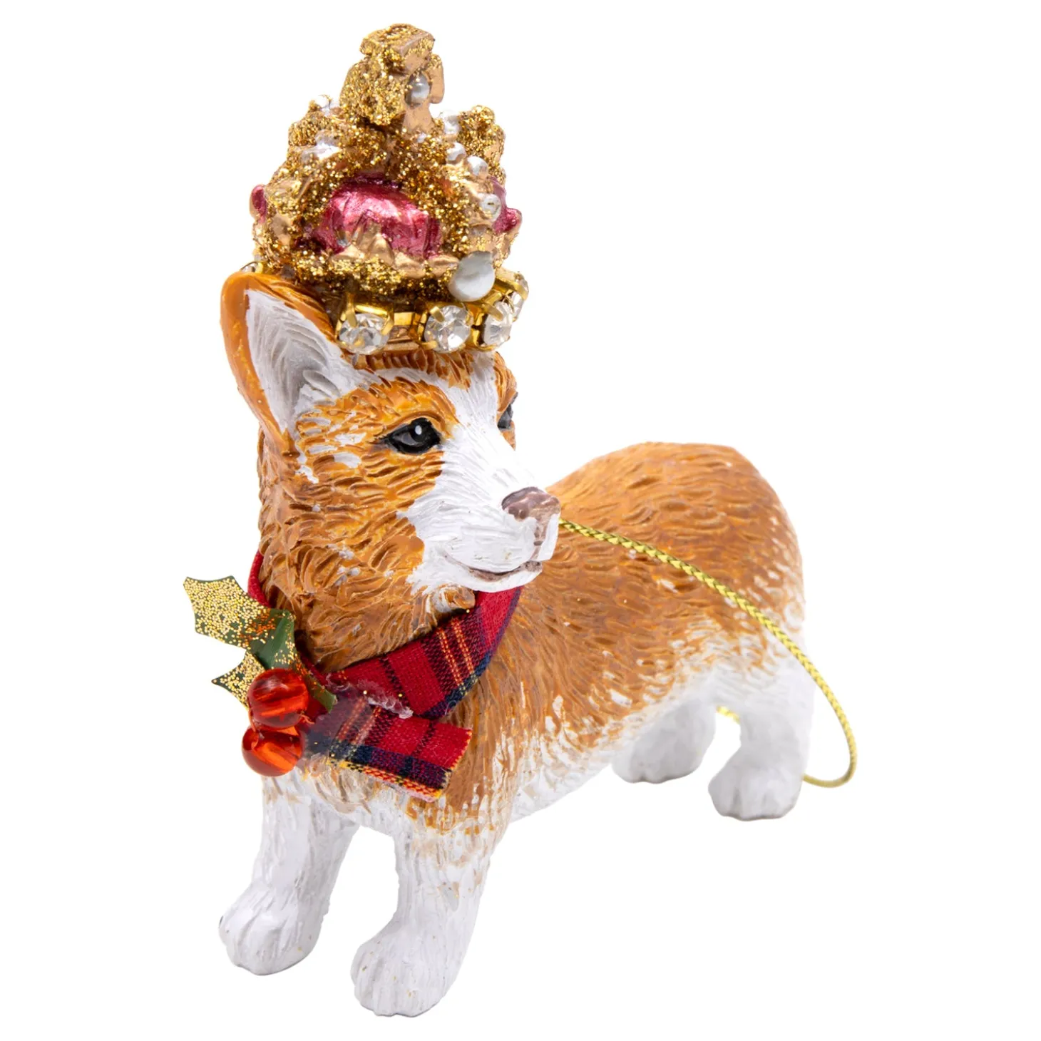 gisela_graham_corgi_dog_with_crown_christmas_decoration___1.webp Hot Gisela Graham Corgi Dog With Crown Christmas Decoration - 12763 Christmas Decorations | Christmas Decorations