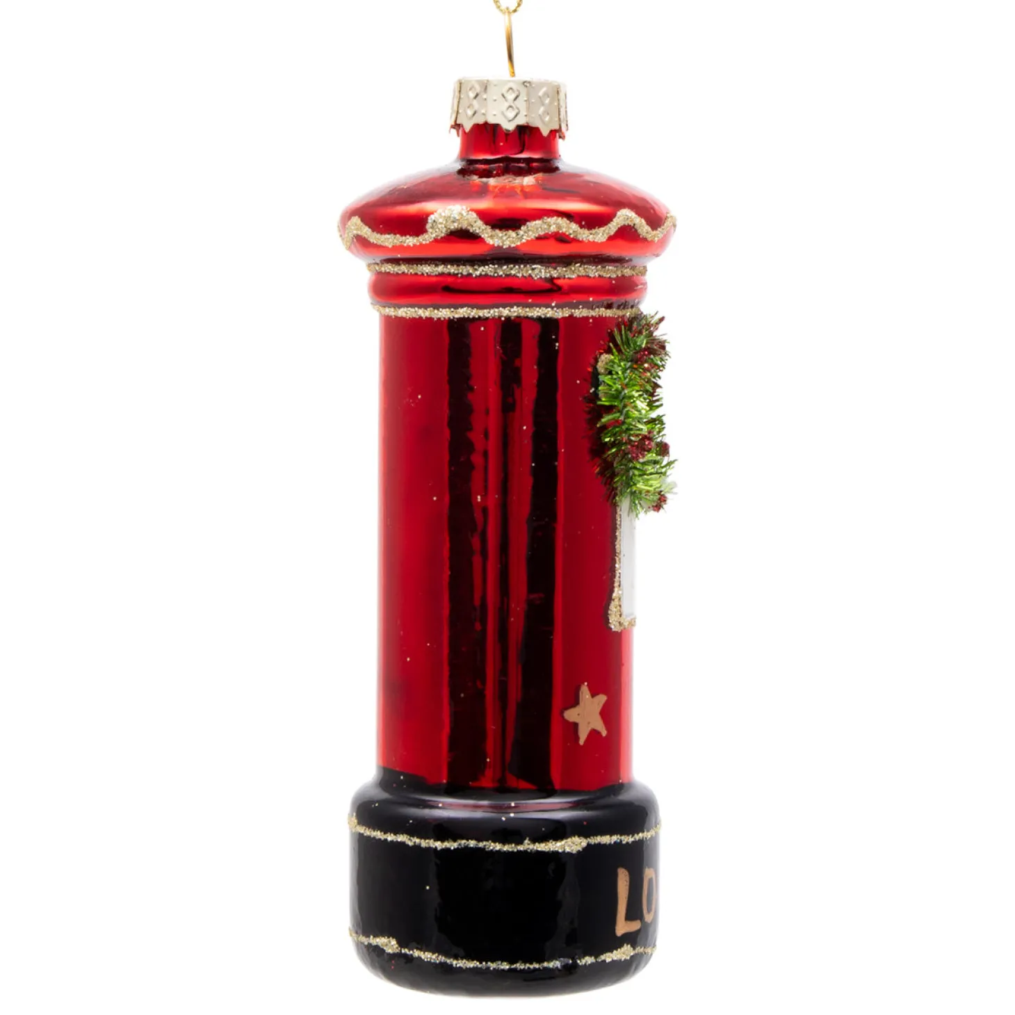gisela_graham_london_post_box_with_wreath_glass_christmas_decoration_1.webp New Gisela Graham London Post Box With Wreath Glass Christmas Decoration Christmas Decorations | Christmas Decorations