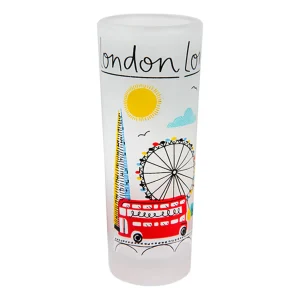 Best London Frosted Shot Glass Glasses & Glassware | London Gifts