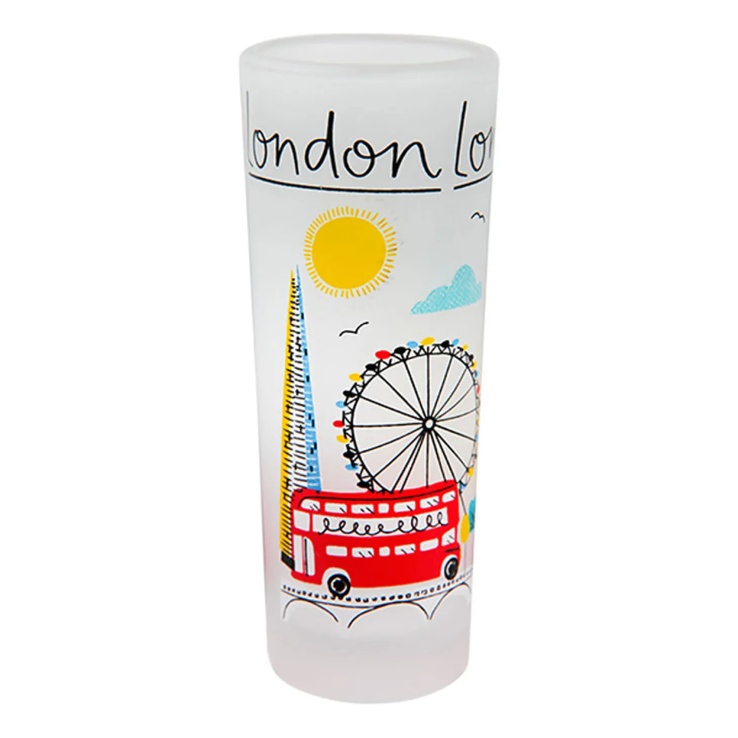 jessica_hogarth_london_frosted_shot_glass_0.webp Best London Frosted Shot Glass Glasses & Glassware | London Gifts
