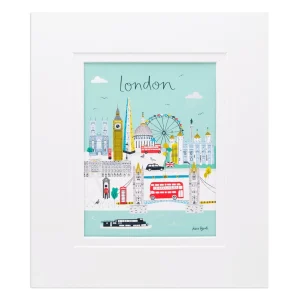 Fashion London Skyline Small Print 10" x 12" Prints & Posters | London Gifts