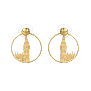 Sale Big Ben Hoop Earrings - Small Jewellery & Pins | Luxury Gifts