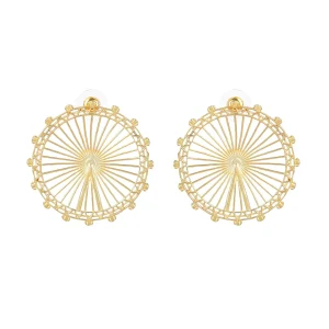 New London Eye Hoop Earrings - Large Jewellery & Pins | Luxury Gifts