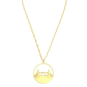 Clearance Tower Bridge Pendant Necklace - Large Jewellery & Pins | Luxury Gifts