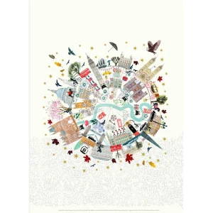 New London Buildings A4 Print Prints & Posters | London Gifts