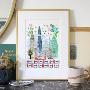 Shop London Skyline A4 Print Prints & Posters | London Gifts