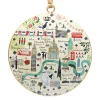 Online Map Of London Round Metal Christmas Decoration Christmas Decorations | Christmas Decorations