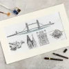 Fashion Tower Bridge Architectural Details Print - 20 x 12 Inches Prints & Posters | Luxury Gifts