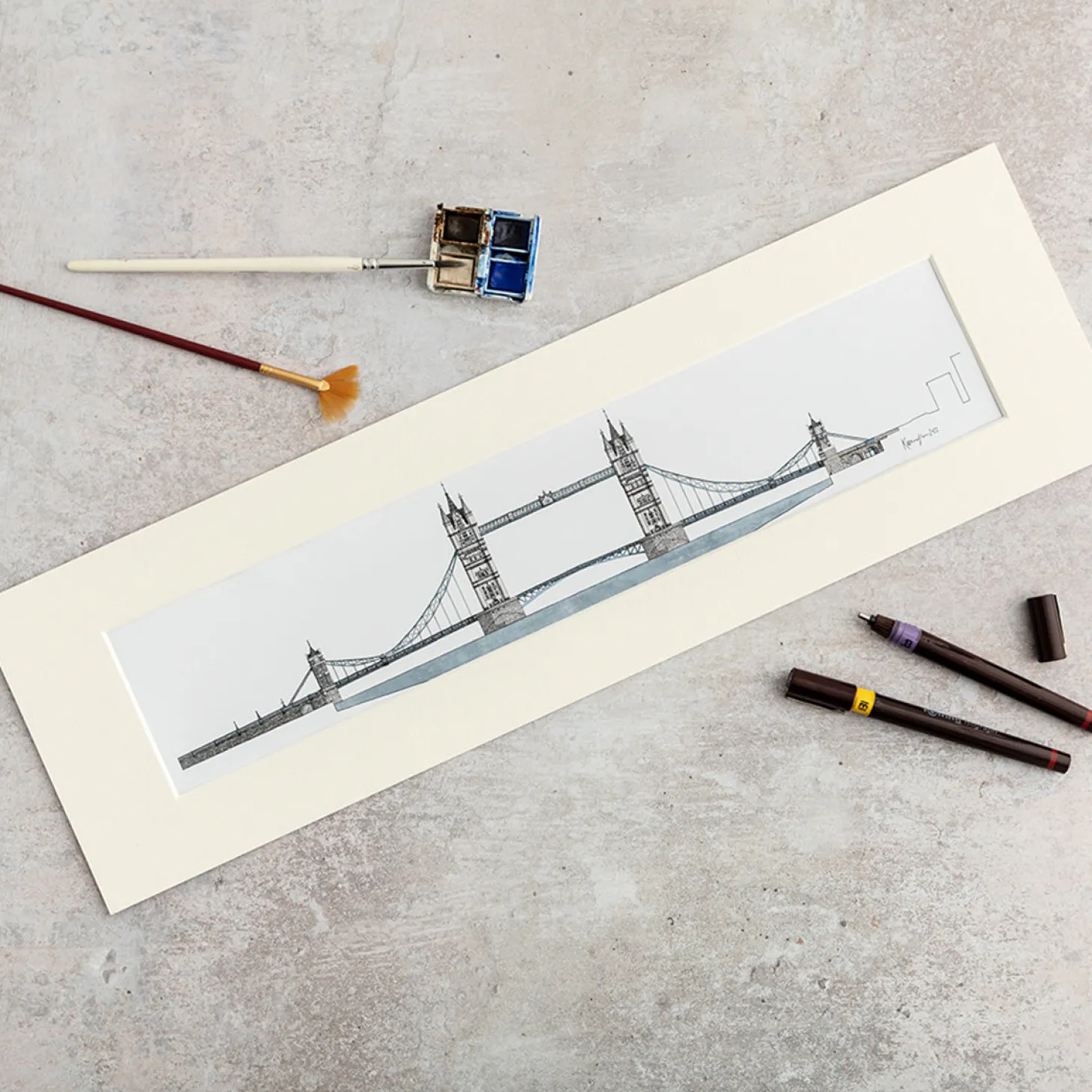 katherine_jones_tower_bridge_print___x__inches_0.webp Hot Tower Bridge Print - 20 x 6 Inches Prints & Posters | Luxury Gifts