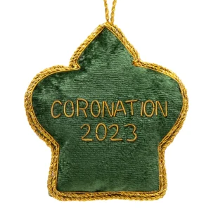Discount King Charles III Coronation 2023 Stitched Decoration Christmas Decorations | Christmas Decorations