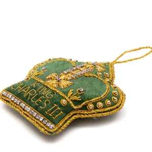 Discount King Charles III Coronation 2023 Stitched Decoration Christmas Decorations | Christmas Decorations