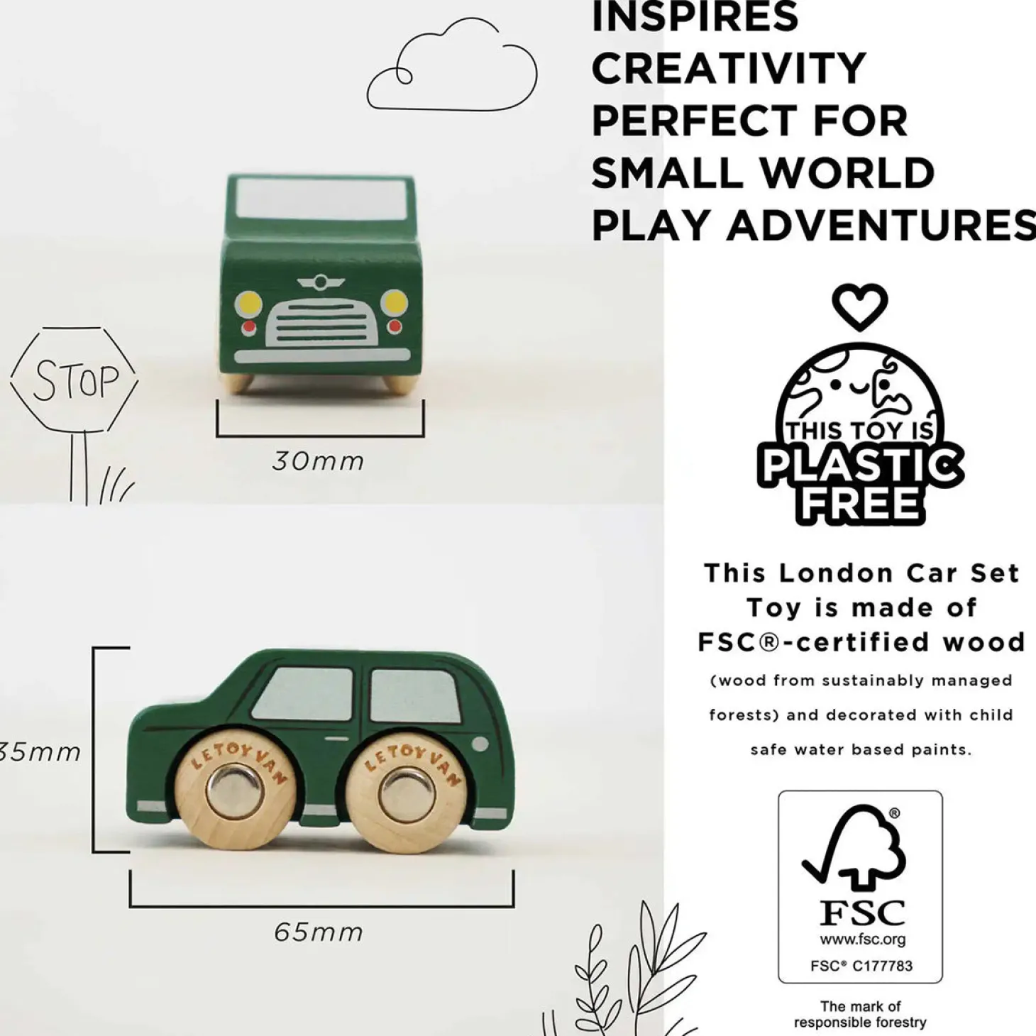 le_toy_van_london_car_set_wooden_toys_2.webp Best London Car Set Wooden Toys Kids Toys | Toys & Games