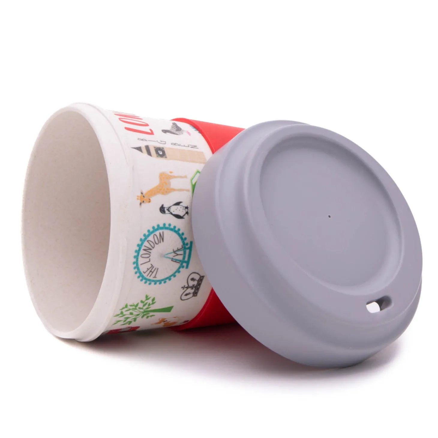 london_adventures_bamboo_travel_cup_by_milly_green_3.webp Sale London Adventures Bamboo Travel Cup by Mugs | Eco-friendly Gifts