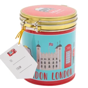 Outlet London Adventures Clamp Tin English Breakfast Tea by Food & Drink | London Gifts