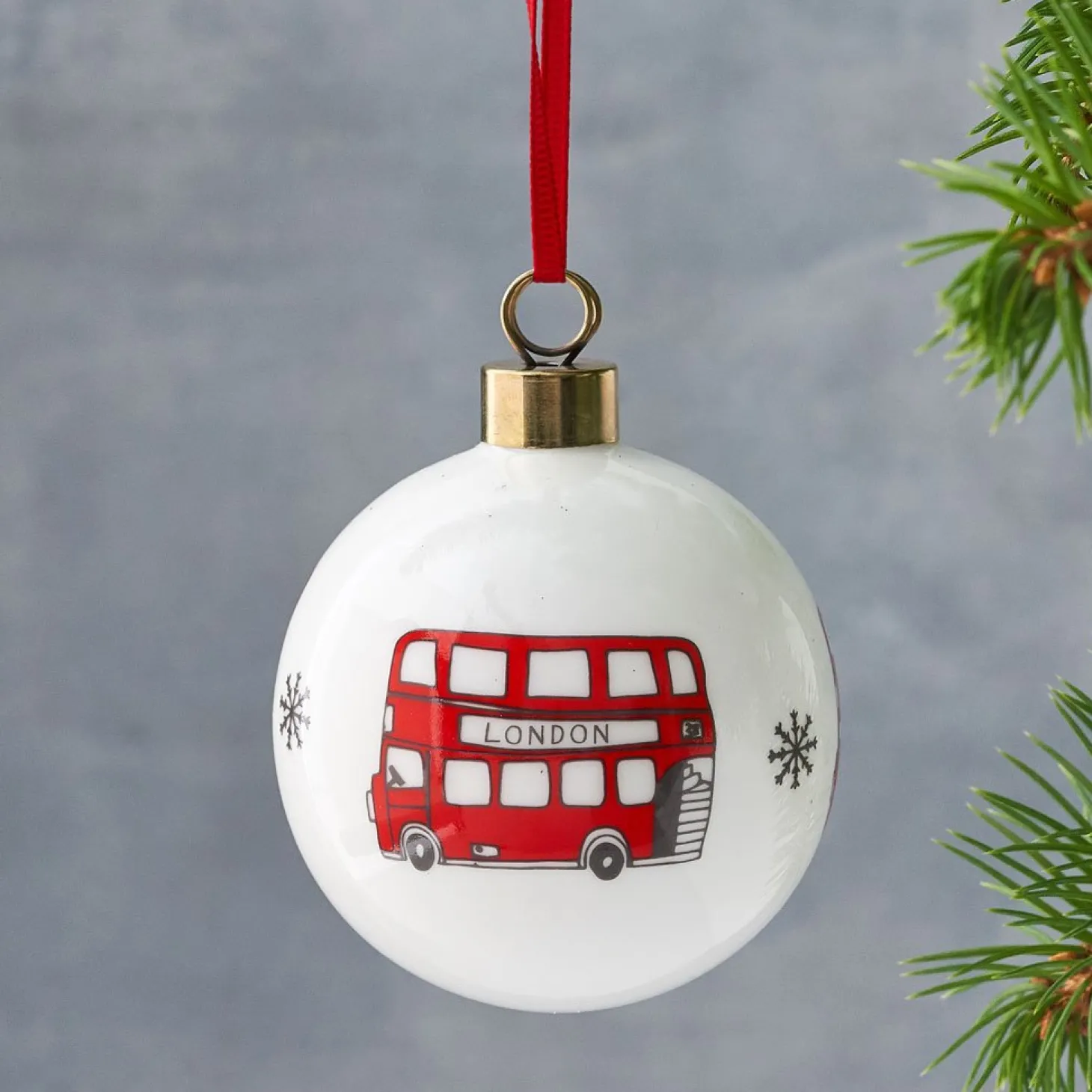 london_bus_christmas_bauble_decoration_by_victoria_eggs_1.webp Sale London Bus Christmas Bauble Decoration by Victoria Eggs Christmas Decorations | Christmas Decorations