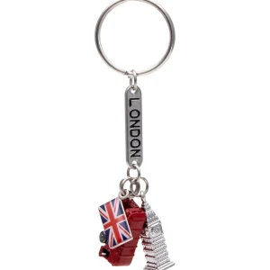Shop London Charms Keyring - Bus, Big Ben and Union Jack Keyrings | London Gifts
