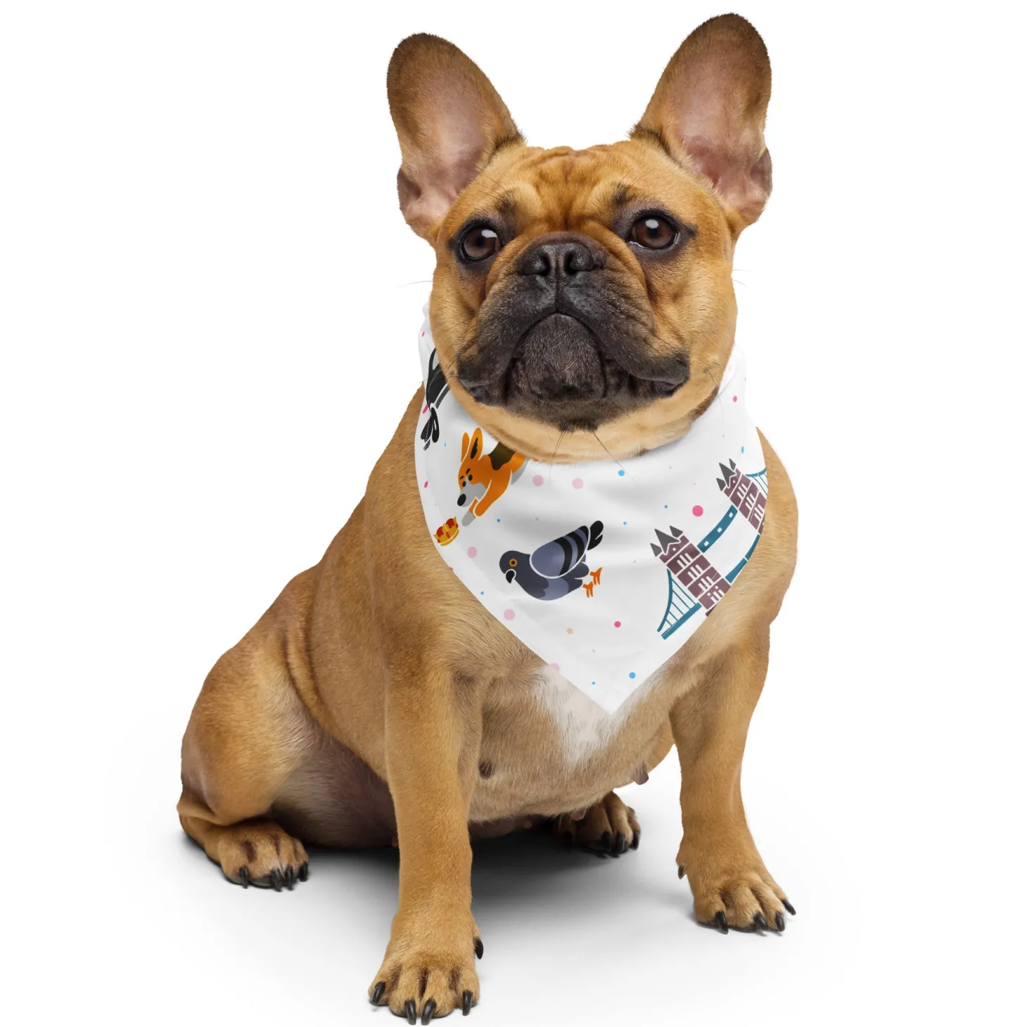 london_doodles__all_over_print__dog_bandana_0.webp New London Doodles - All Over Print - Dog Bandana Dog Accessories | London Gifts