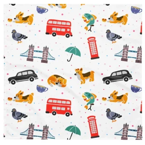 New London Doodles - All Over Print - Dog Bandana Dog Accessories | London Gifts