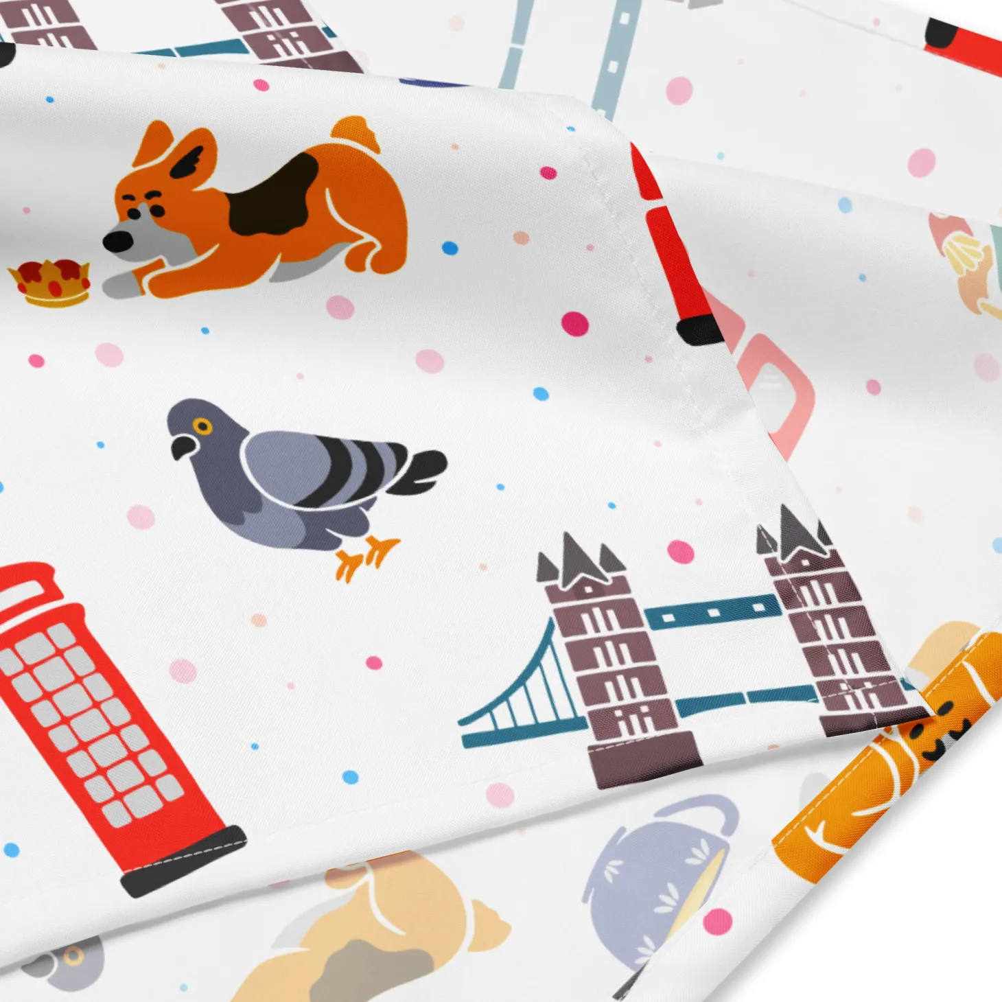 london_doodles__all_over_print__dog_bandana_2.webp New London Doodles - All Over Print - Dog Bandana Dog Accessories | London Gifts