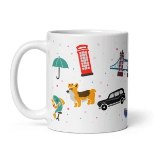 Shop London Doodles - All Over Print - Mug Mugs | London Gifts
