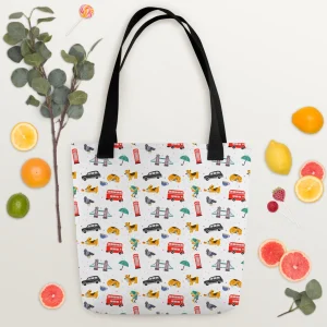Flash Sale London Doodles - All Over Print - Tote Bag Bags | London Gifts