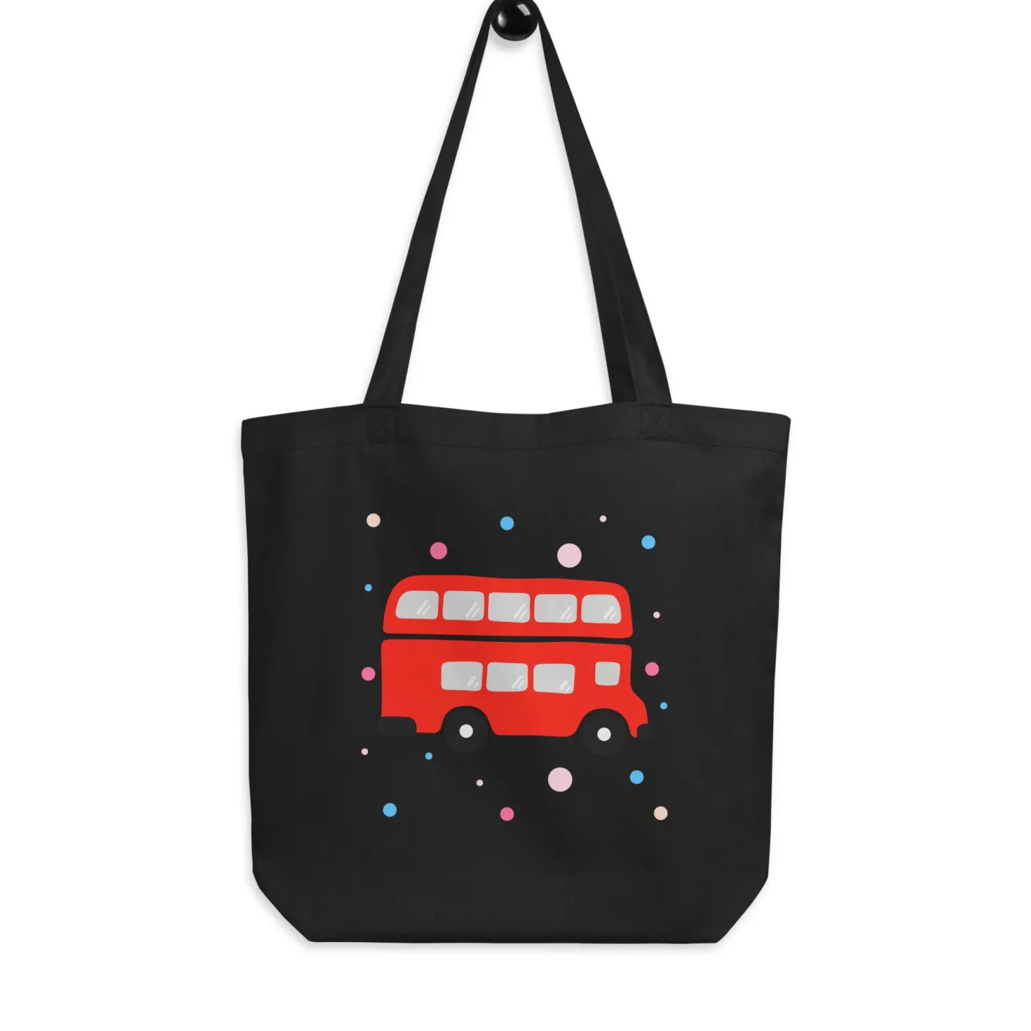london_doodles__bus__eco_tote_bag_0.webp Store London Doodles - Bus - Eco Tote Bag Bags | London Gifts