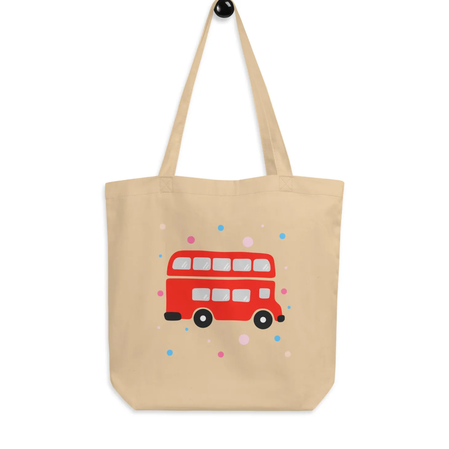 london_doodles__bus__eco_tote_bag_4.webp Store London Doodles - Bus - Eco Tote Bag Bags | London Gifts