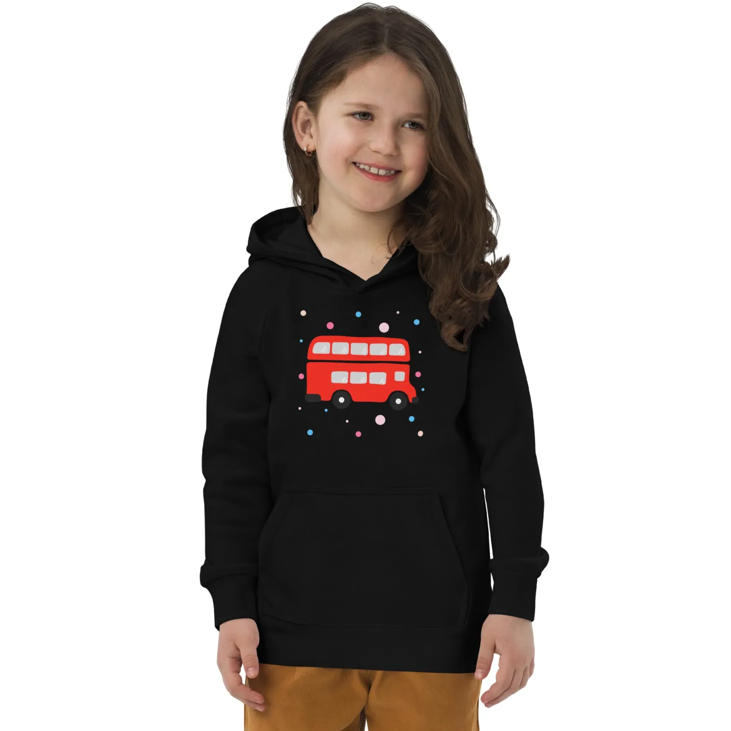 london_doodles__bus__kids_eco_hoodie_2.webp Shop London Doodles - Bus - Kids Eco Hoodie Kids Clothing | Children & Baby Clothing