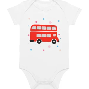 Best Sale London Doodles - Bus - Organic Cotton Baby Bodysuit Kids Clothing | Children & Baby Clothing