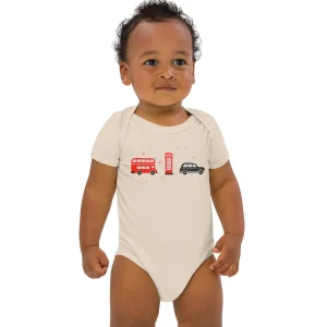 Flash Sale London Doodles - Bus / Phone / Taxi - Organic Cotton Baby Bodysuit Kids Clothing | Children & Baby Clothing