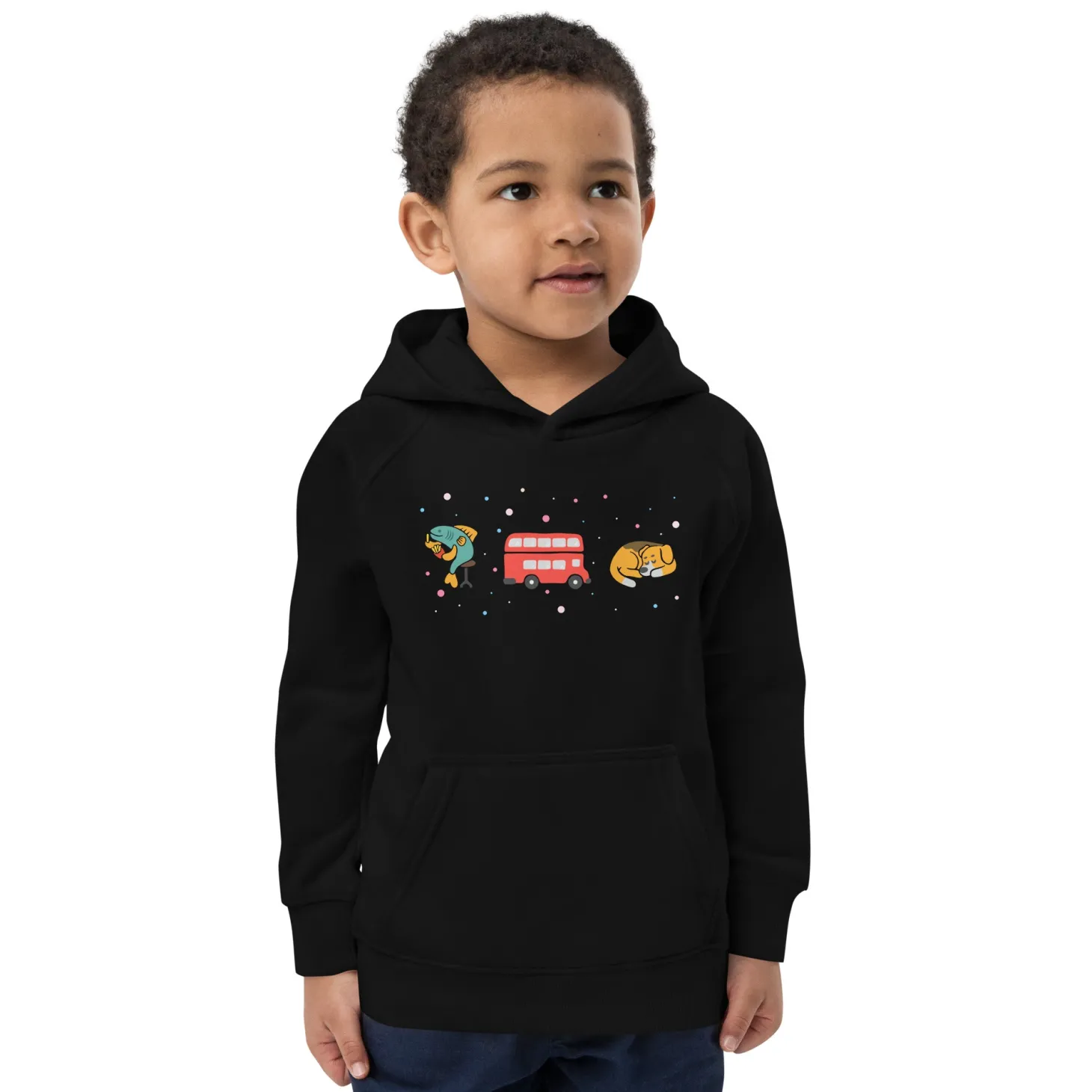 london_doodles__fish_amp_chips__bus__corgi__kids_eco_hoodie_1.webp Cheap London Doodles - Fish & Chips / Bus / Corgi - Kids Eco Hoodie Kids Clothing | Children & Baby Clothing