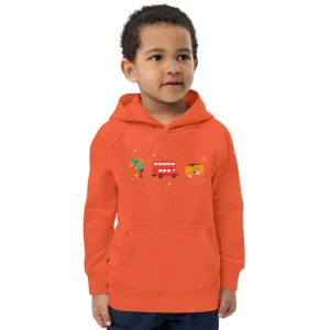 Cheap London Doodles - Fish & Chips / Bus / Corgi - Kids Eco Hoodie Kids Clothing | Children & Baby Clothing