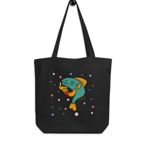 Cheap London Doodles - Fish & Chips - Eco Tote Bag Bags | London Gifts