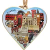 Flash Sale London Heart Shaped Metal Christmas Decoration - Buildings Christmas Decorations | Christmas Decorations