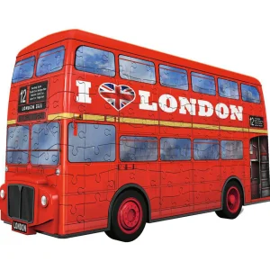 Sale London Red Bus 3D Puzzle Kids Models And Puzzles | Toys