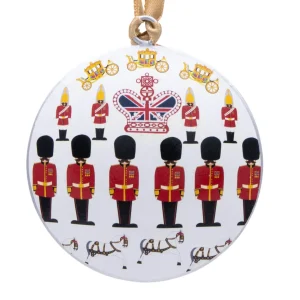 Best London Round Metal Christmas Decoration - Royal Guardsman Christmas Decorations | Christmas Decorations