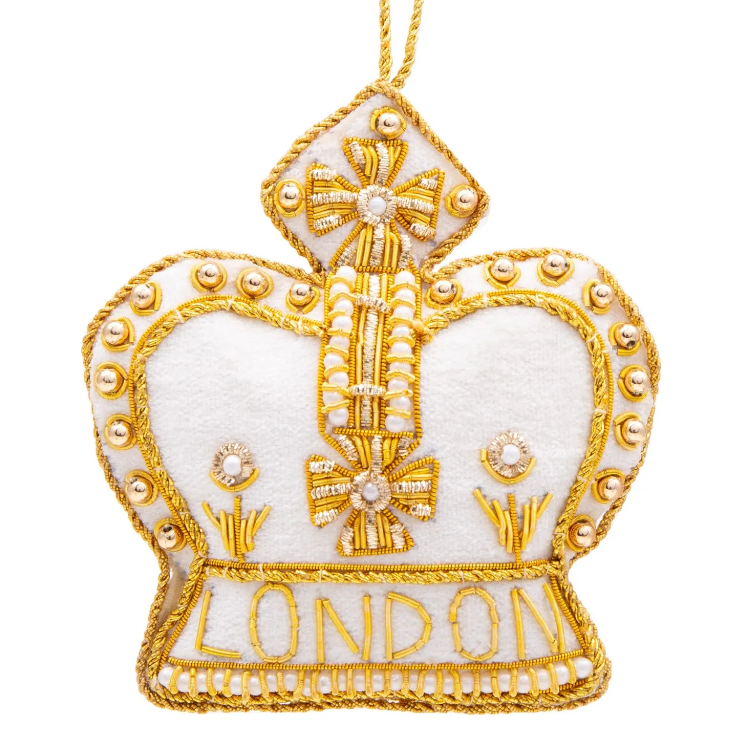 london_royal_crown_stitched_christmas_decoration__ivory_0.webp Store London Royal Crown Stitched Christmas Decoration - Ivory Christmas Decorations | Christmas Decorations
