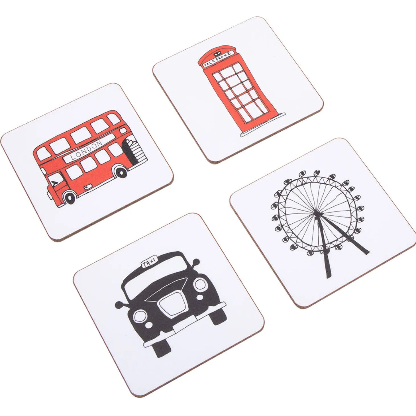 london_skyline_coaster_set_by_victoria_eggs_2.webp Sale London Skyline Coaster Set by Coasters | London Gifts