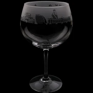 Clearance London Skyline Milford Gin Balloon Glass Glasses & Glassware | Luxury Gifts