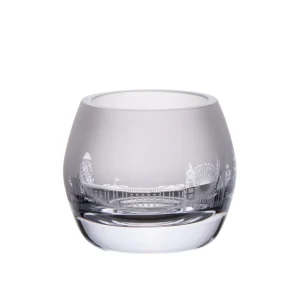 Online London Skyline Milford Glass Tealight Holder Glasses & Glassware | Luxury Gifts