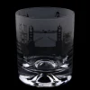 Clearance London Skyline Milford Glass Whisky Tumbler Glasses & Glassware | London Gifts