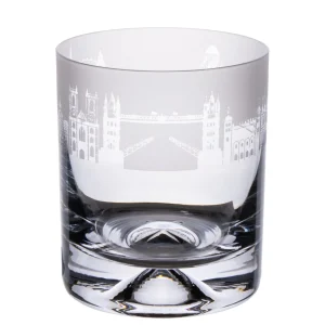 Clearance London Skyline Milford Glass Whisky Tumbler Glasses & Glassware | London Gifts