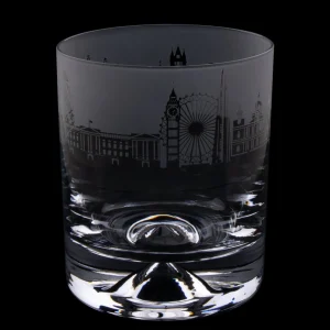Clearance London Skyline Milford Glass Whisky Tumbler Glasses & Glassware | London Gifts