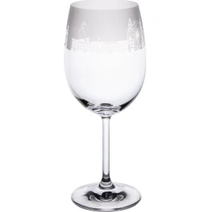 Clearance London Skyline Milford Wine Glass Glasses & Glassware | Luxury Gifts